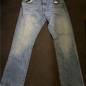 Levi's Men's Light Blue Straight Jeans 38 waist